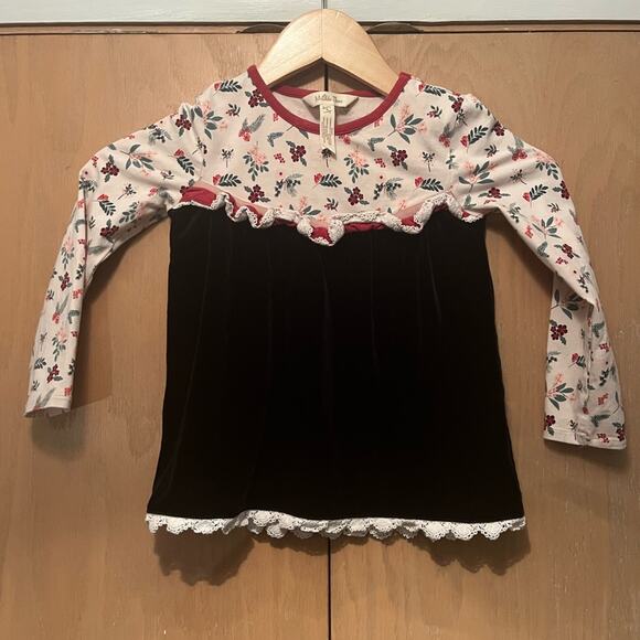 Matilda Jane Velvet and Floral Top - Picture 1 of 4